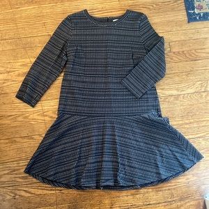 LOFT Black & Cream Dress